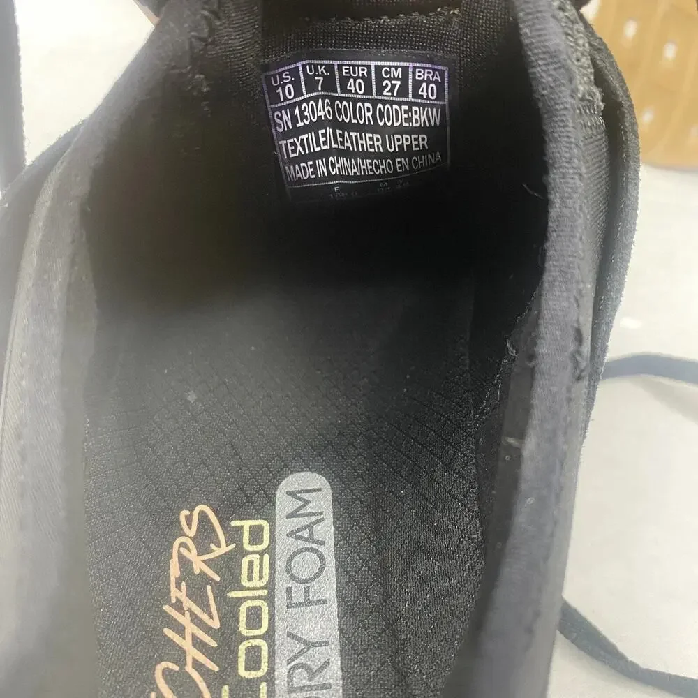 Skechers Skyline Memory Foam Shoes Womens Size 10 Black Air-Cooled Sneakers - Picture 7 of 8